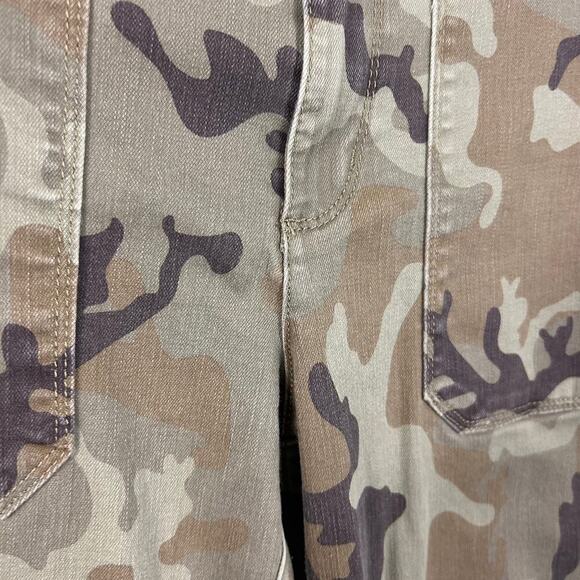 Sanctuary Palmer Cigarette Chino Pant in Mineral Camo Green Camouflage size 28 - Picture 7 of 7